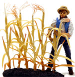 NEW!! O-SCALE DRIED AUTUMN CORN STALKS